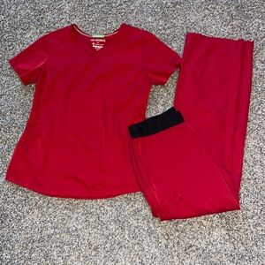 Women’s Healing Hands Scrub Set Size M